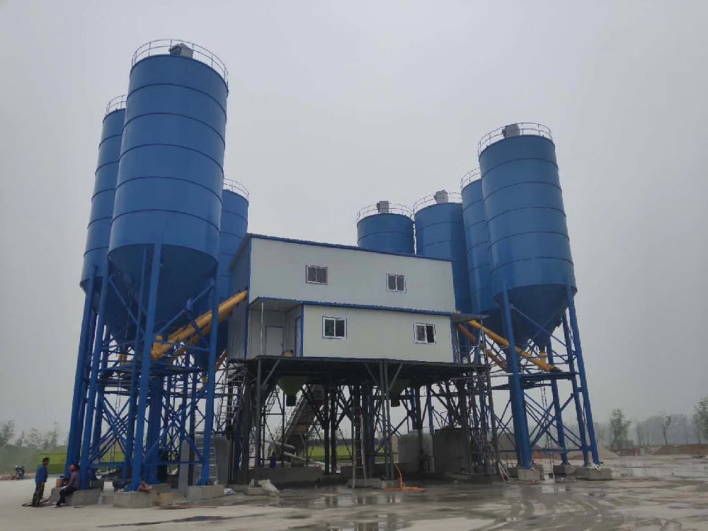 HZS120 concrete batching plant