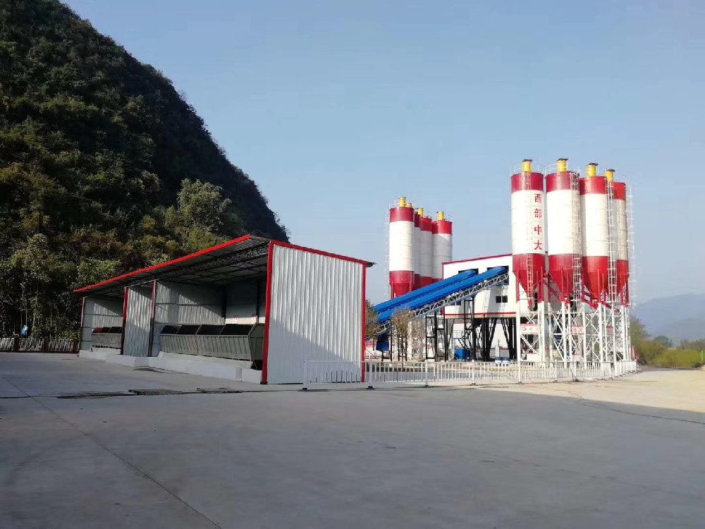 HZS180 concrete batching plant